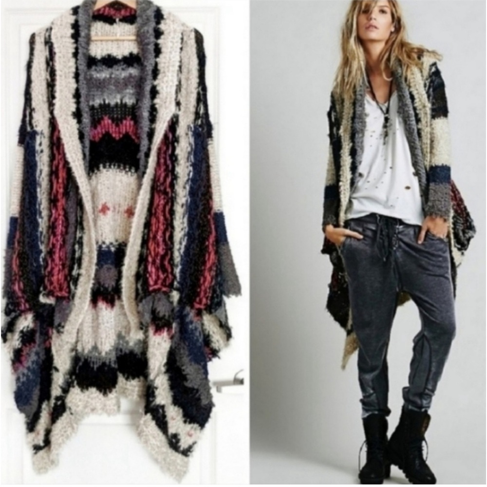 Free People Collectable Sloppy Joe Cardigan M